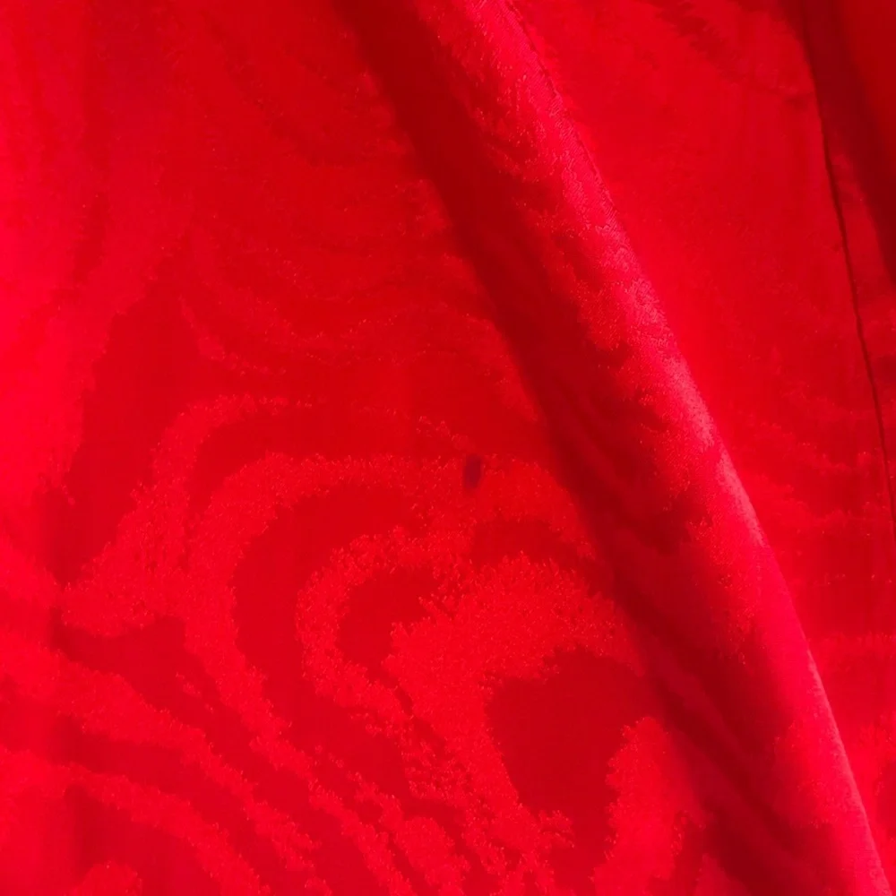 Ronny Kobo Collection Vibrant Red Asymmetrical Dress - Picture 12 of 13